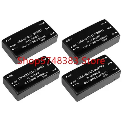URA4812LD-30WR3 URA4805LD-30WR3 URA4815LD-30WR3 URA4824LD-30WR3 Ultra wide voltage input 18-75v 30W isolated power supply