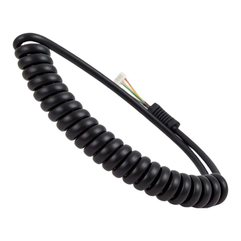Coil Microphone Cable for Replacement Use with For Yaesu Radios FT 7800 8800 8900 1807 Compatible with MH 48 MH 42 MH 36 Models
