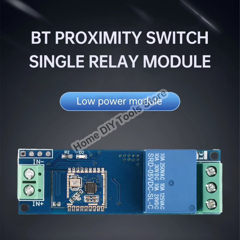 DC5-30V Bluetooth Proximity Switch 1 Channel Relay Module Automatically Senses Phone Automatic Connection