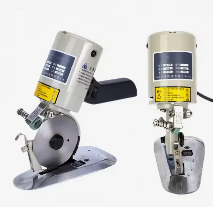 Hand Pushed Electric Circular Knife Cutting Machine Small Cloth Electric Scissors Leather Rags Cutter Machine