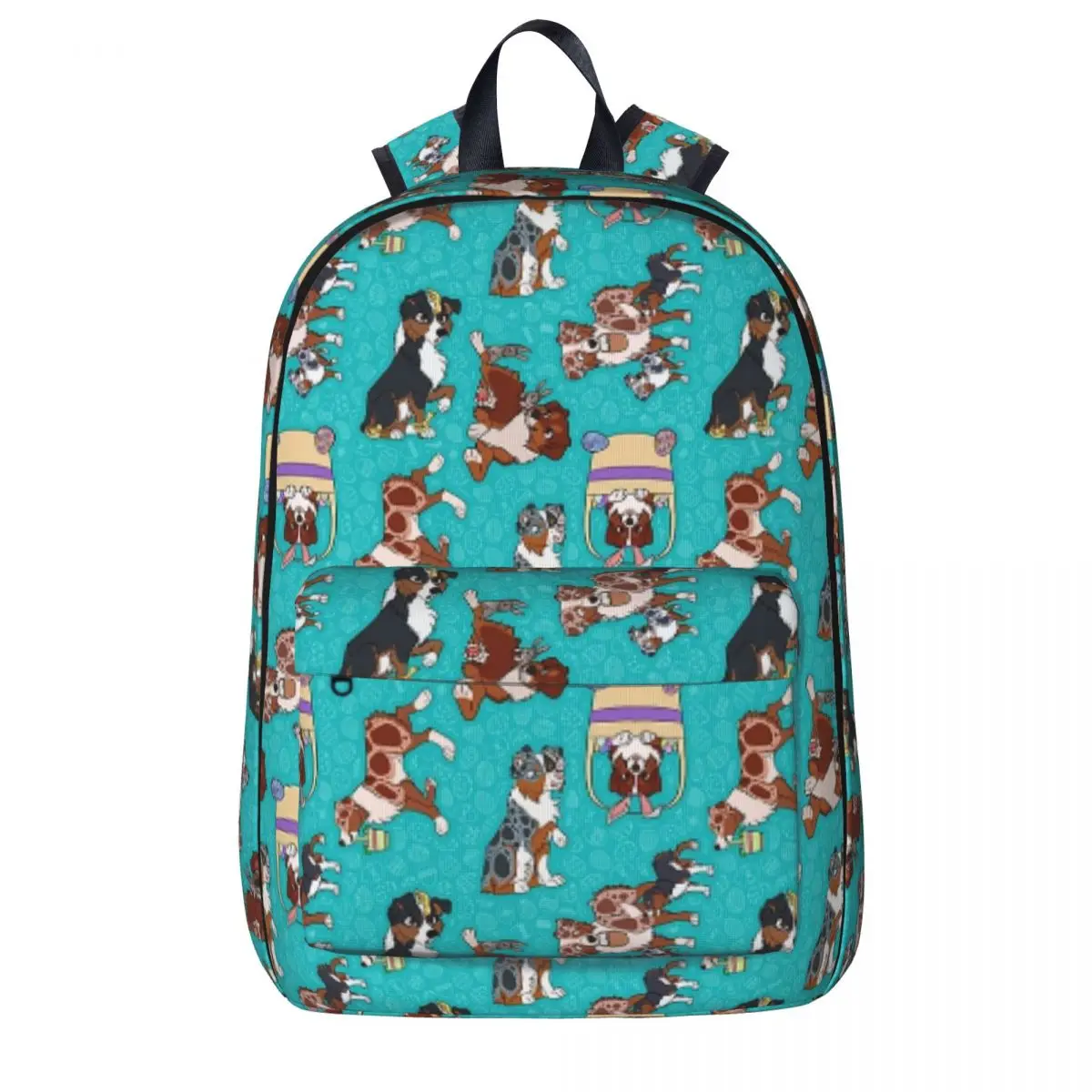 Miniatur American Shepherd ransel pola Paskah tas buku siswa tas bahu ransel Laptop tas punggung Travel ransel Sekolah