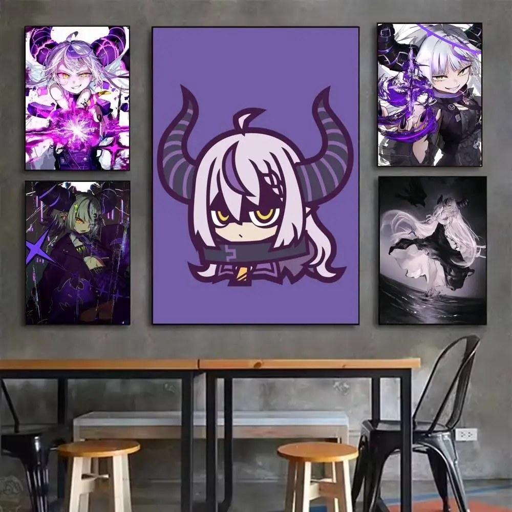 

La+ Darknesss Cute VTuber Hololive Poster Waterproof HD Art Wall Decal Self-Adhesive Print