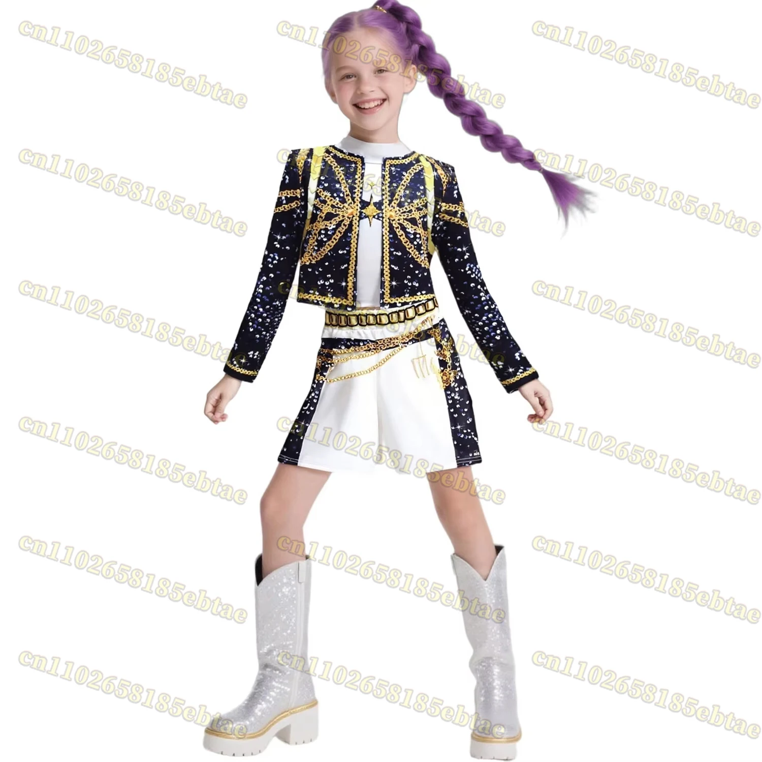 

for Kids K-Pop Demon Hunters Cosplay Mira Rumi Zoey Costume Girls Uniform Halloween Party 3D Printed Fancy Dress Up Party Suits