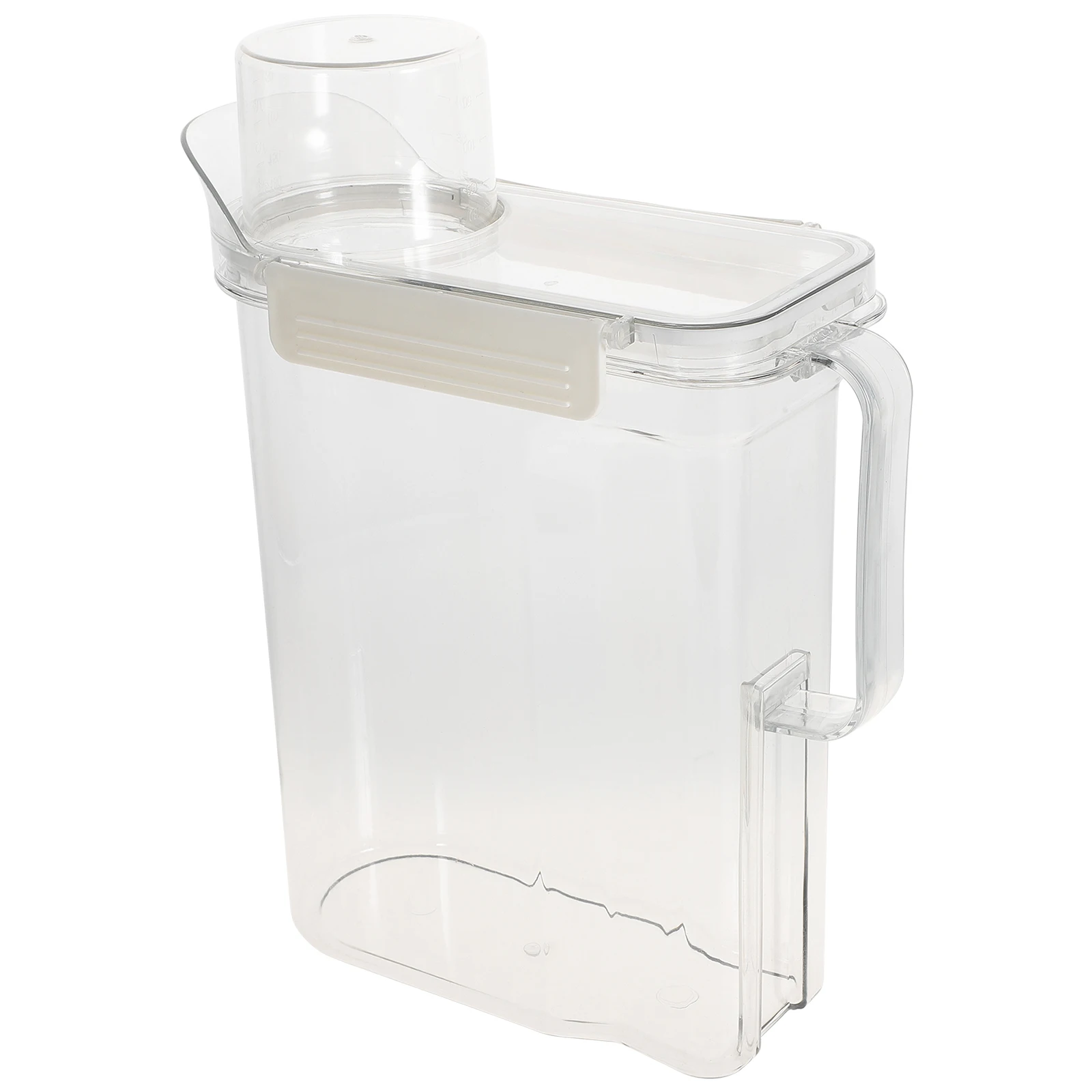 

Laundry Detergent Storage Box Plastic Powder Bucket Refillable Lotion Holder Sub Container Transparent Guest Bathroom Essentials