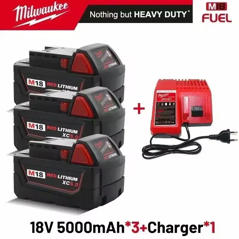 

✌️100% Original Genuine Milwaukee Battery M18 M18B6, 5.0 6.0Ah Lithium Battery Milwaukee Tool 48-11-1860 48-11-1850 48-11-1840✌️