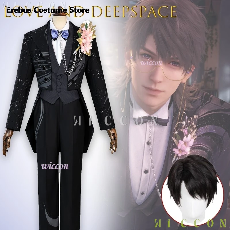 هالوين تأثيري الحب و Deepspace Caleb تأثيري بدلة الزفاف DAA الطيار أنيمي العريس الزي النساء أنيمي الملابس #2