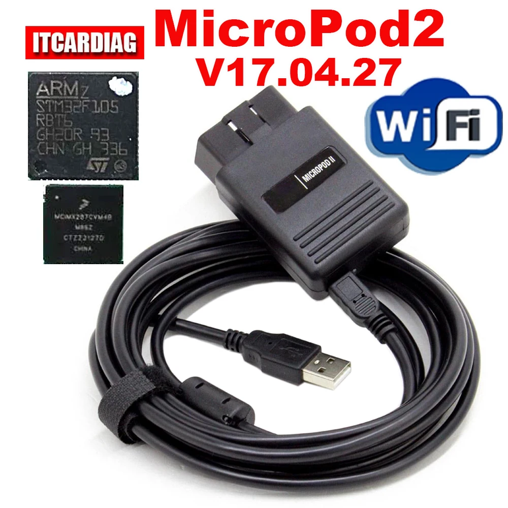 

MicroPod II V17.04.27 MicroPod2 for Fiat for Chrysler for Dodge For Jeep MicroPod 2 Diagnostic Tool Support Online Programming