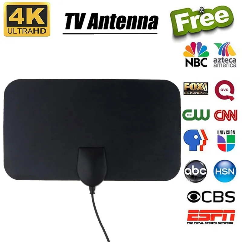 TV Antenna Smart TV Antenna Booster HDTV 4K HD Signal Amplifier Enhancement 500Miles Range TV Digital Box Signal For Car Antenna
