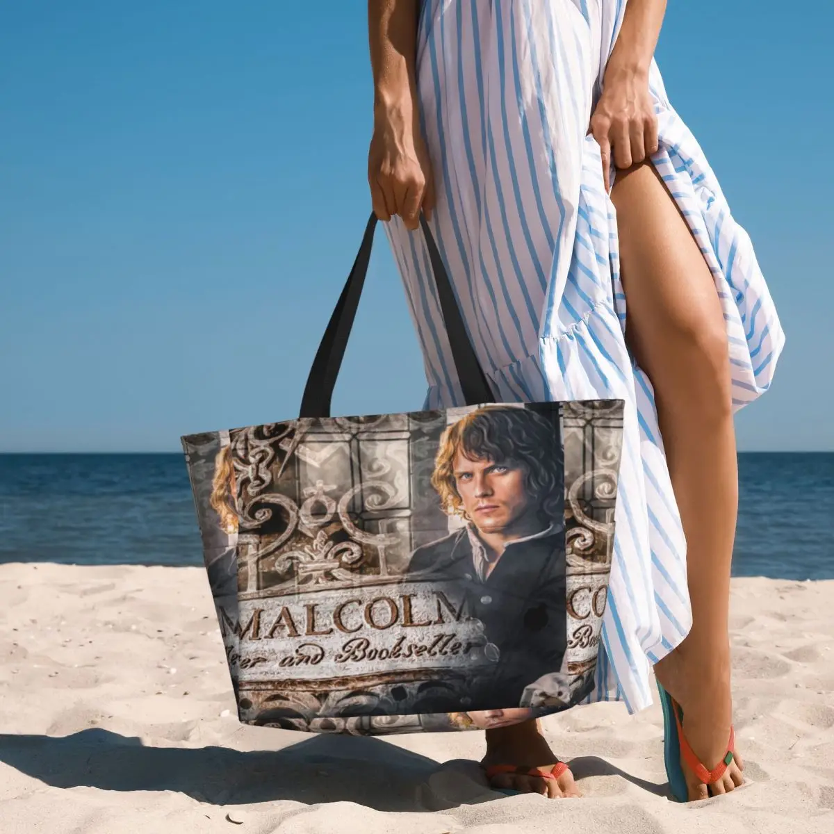 Bolsa de viaje de playa para impresora y librero, bolso de mano personalizable, compras deportivas, regalo de cumpleaños, patrón multiestilo