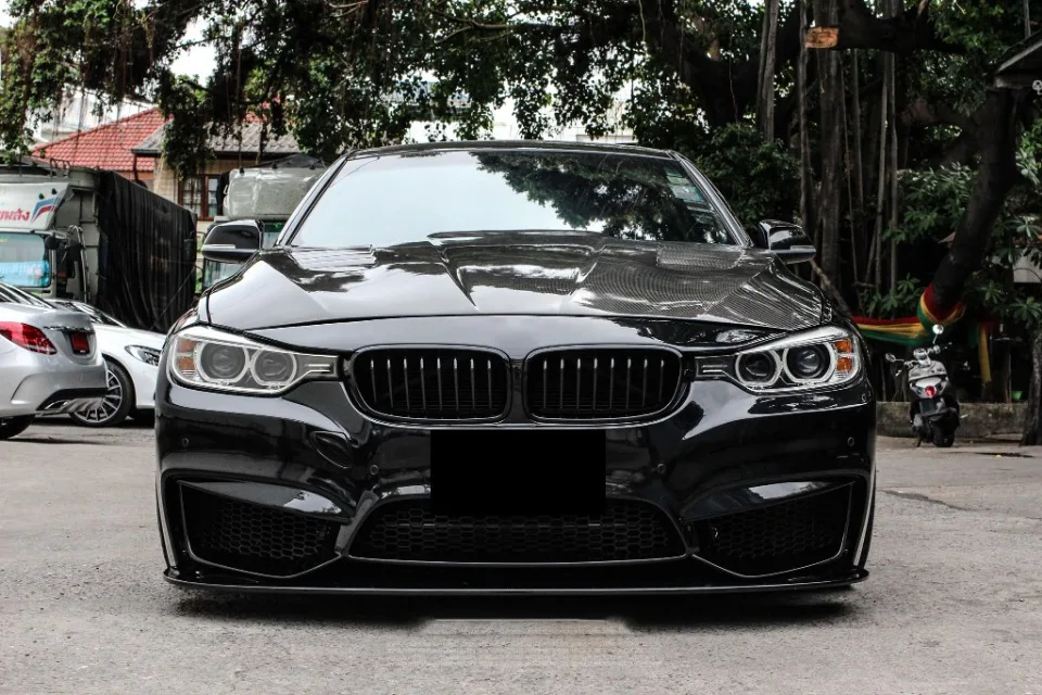 Xvip glänzender Double Line Style Front stoßstangen grill für BMW 3er F30 F31 F35 2013-19 320i 325i 328i Silber Diamant grill – Detail 21