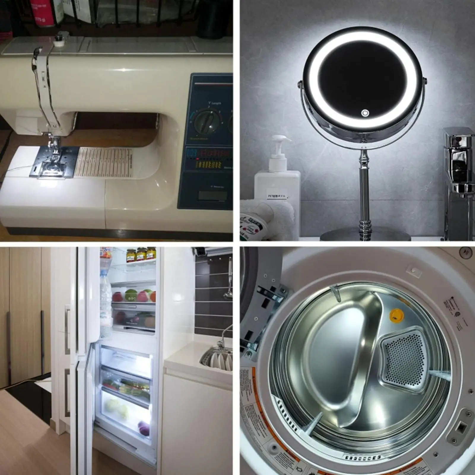 Mini bombillas LED de 2W, lámpara de refrigerador para electrodomésticos, bombilla de repuesto de 200lm, bombillas para congelador para el hogar, reemplazo de bombilla LED