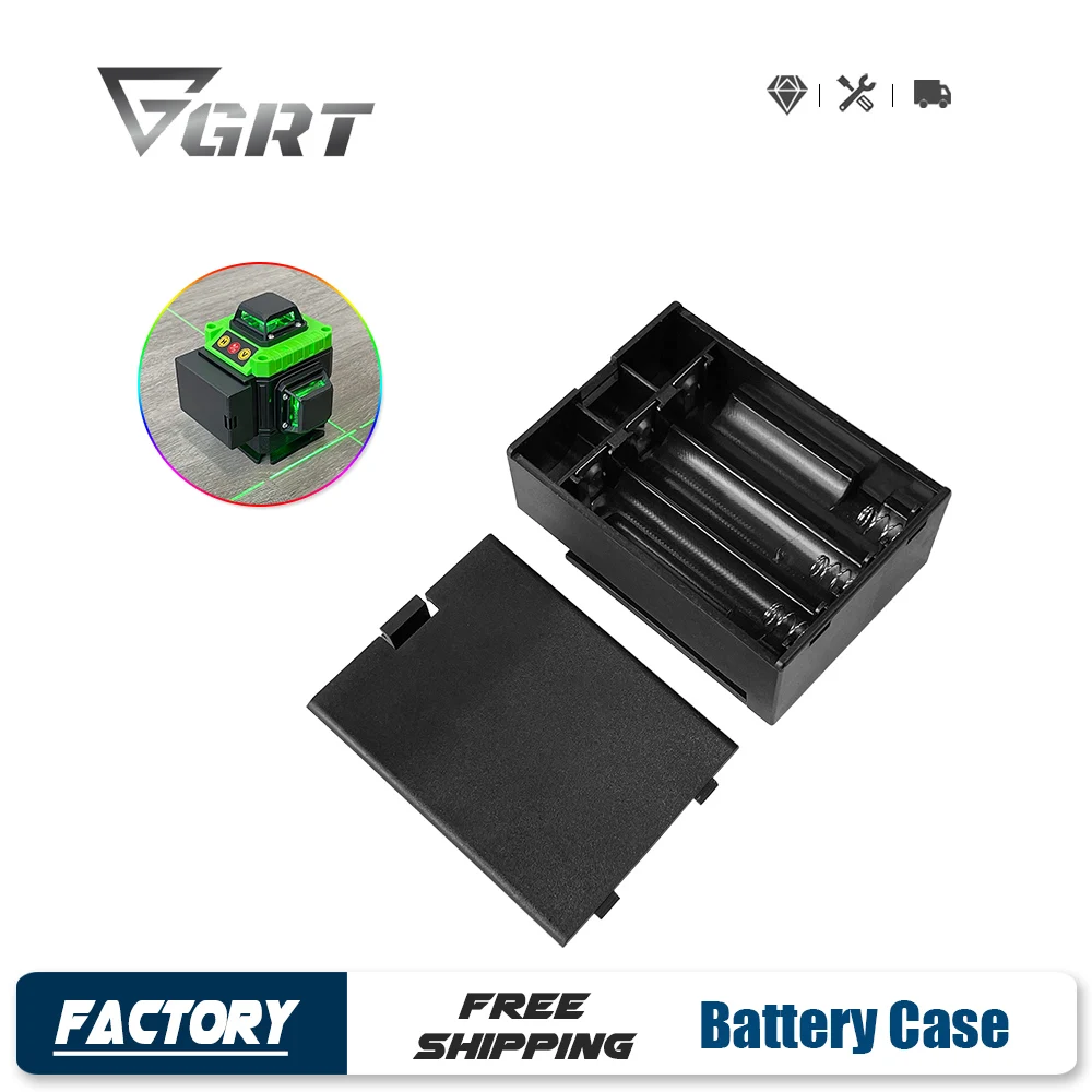 Laser Level Battery Box Install 3 AA Batteries for 12 Line 16 Lines Leveling Tool Laser Battery Shell Nivel Laser