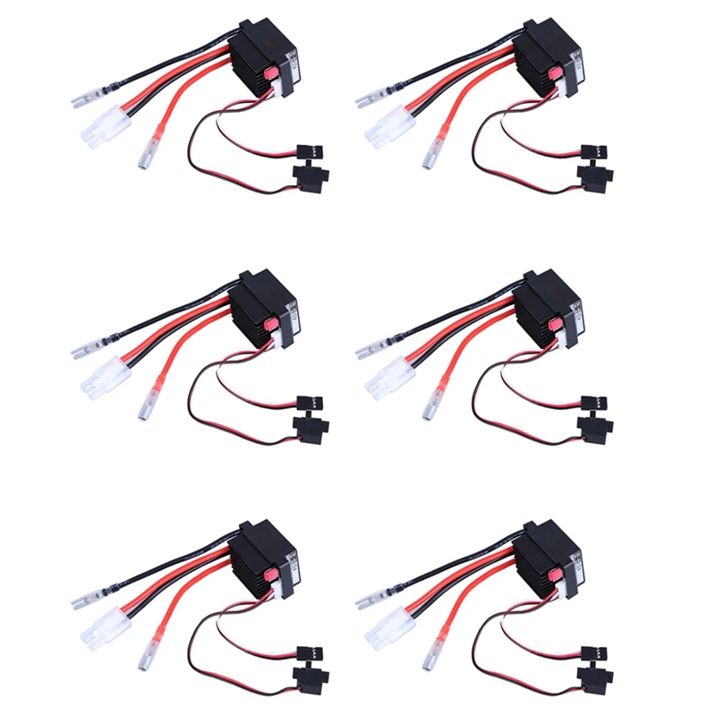 

6X Rc ESC 320A 6-12V Brushed ESC Speed Controller With 2A BEC For RC Boat U6L5