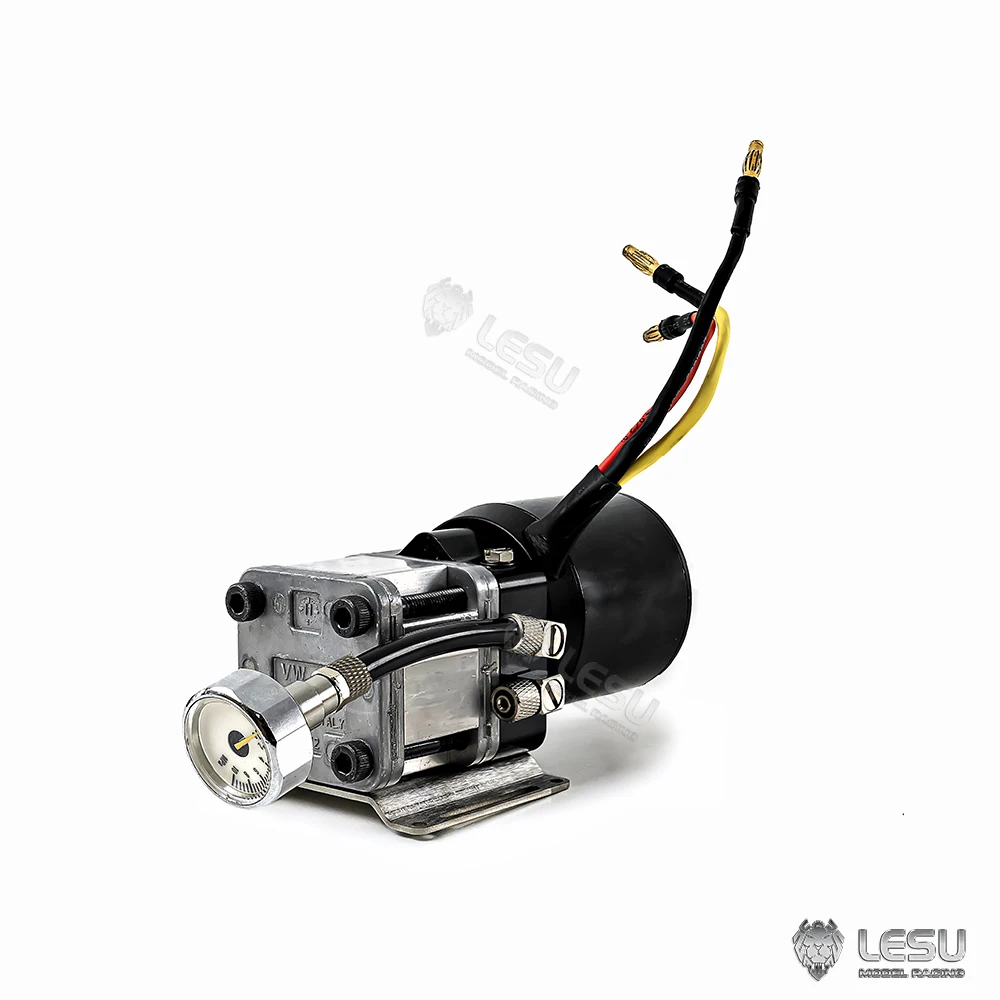 

LESU RC Parts Metal High Pressure Oil Pump Motor ESC for 1/14 Scale Remote Control Tamiyaya Tractor Truck Dumper Toys TH16719