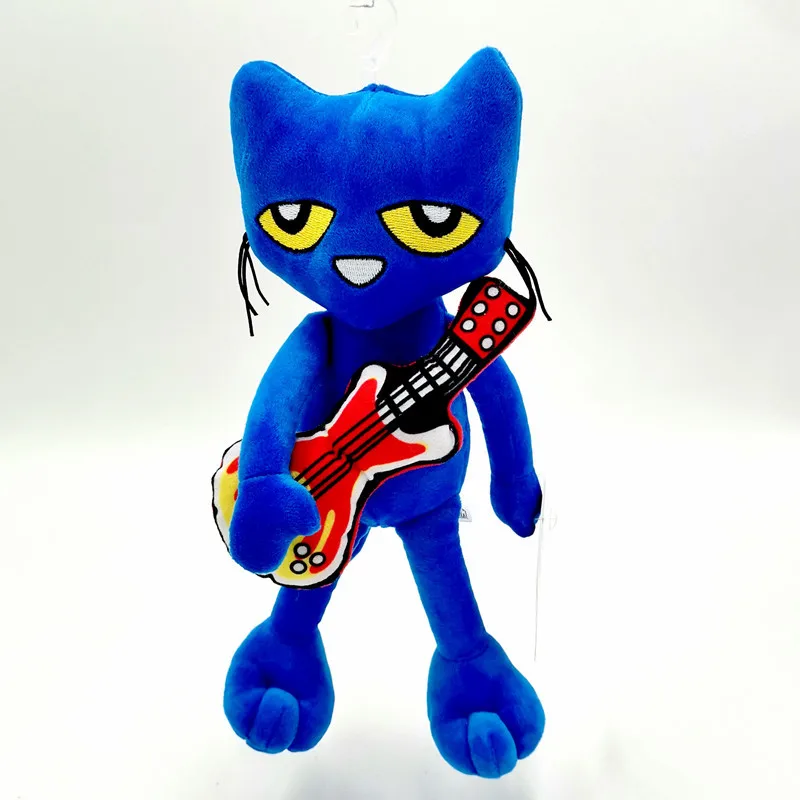 Nuevo y atractivo juego de peluche Pete The Cat de 30cm, animación, regalos de cumpleaños para niños y regalos navideños, decoración de habitación, juguete de peluche