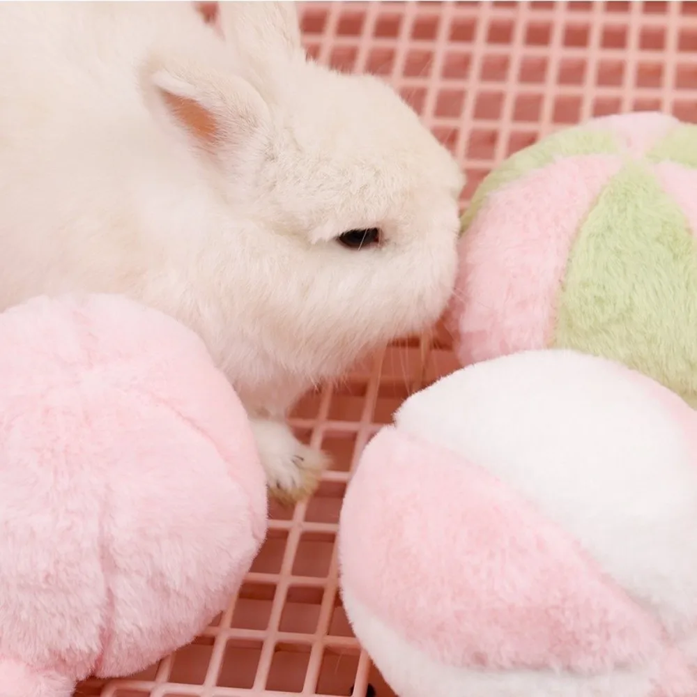 Simulated Rabbit Buttocks Rabbit Venting Ball Bite Resistant Soft Rabbit Soothing Fluffy Comfortable Rabbit Chewing Ball