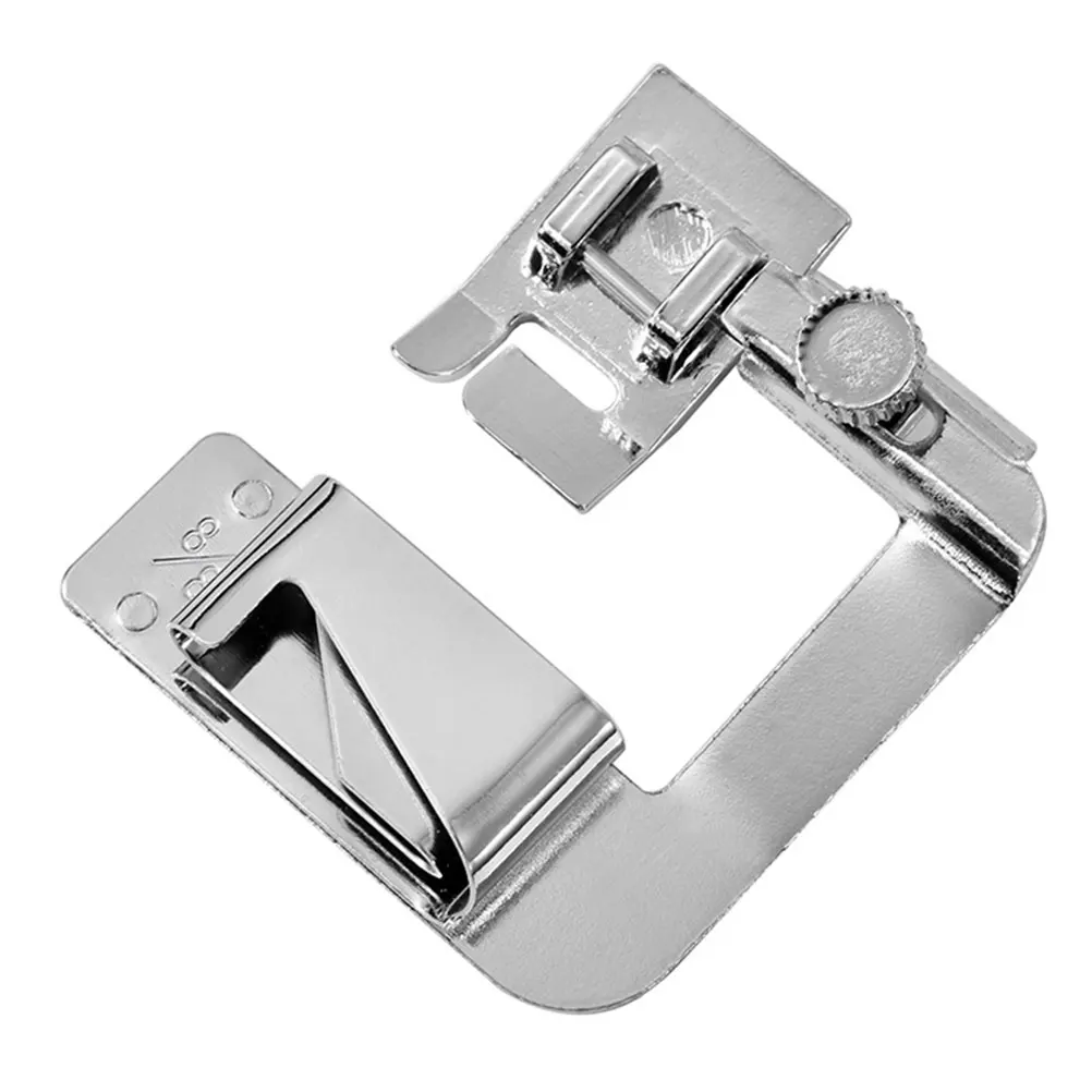 Conjunto de calcador de máquina, 4/8 "6/8" 8/8 "3mm 4mm 6mm, pés de crimpagem de bainha rolada para máquinas de costura de haste baixa artesanato