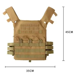 Chaleco táctico JPC modular antibalas – Portaplacas MOLLE caza y outdoor