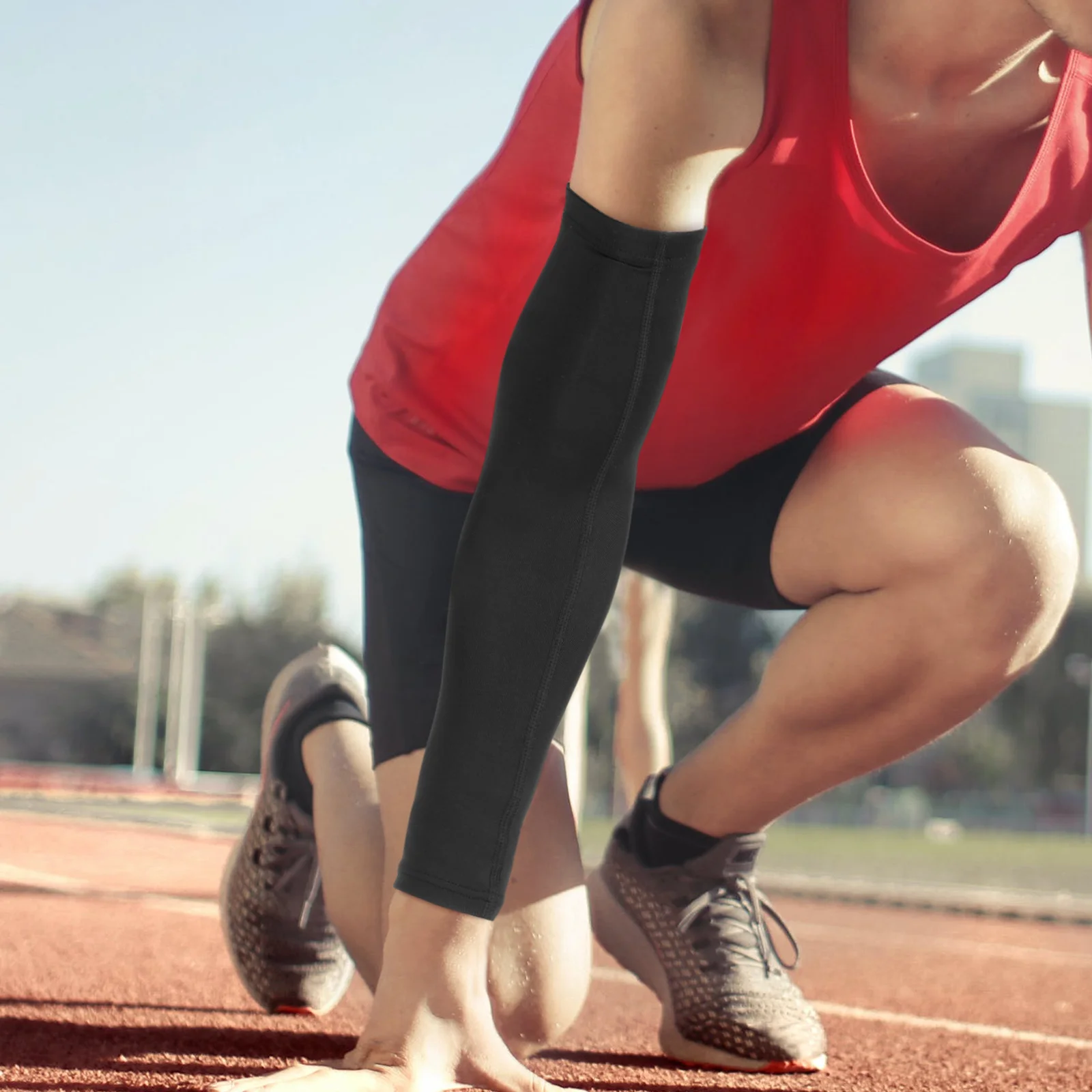 2 Stück atmungsaktive Armstulpen, Sonnenschutz, kühlende Armstulpen, elastisch, passend für Basketball, Baseball, Fußball, Outdoor-Sportausrüstung