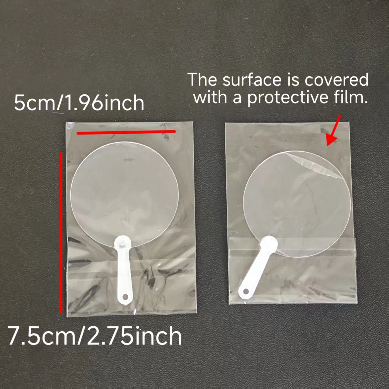 Transparent Small Fan Suitable for Students' DIY Painting, Home Decoration and Home Craft Fan