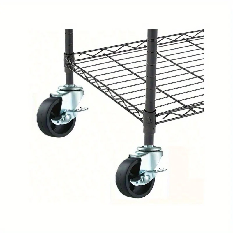 4pcs/8pcs 1.5-Inch Caster Wheels with M8 Threaded Swivel, Designed for Replacing The Wheels on Furniture Wire Racks