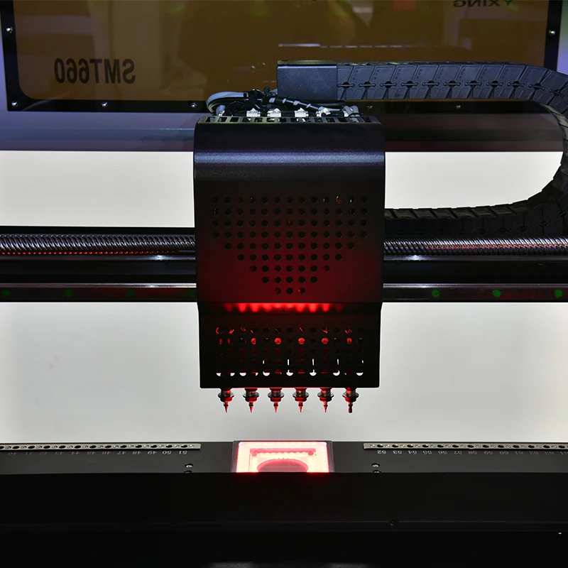 Stok di Uni Eropa mesin produksi LED penempatan tinggi peralatan otomatis yang tepat dengan penggiling Miller dan 64 pengumpan + Motor Servo