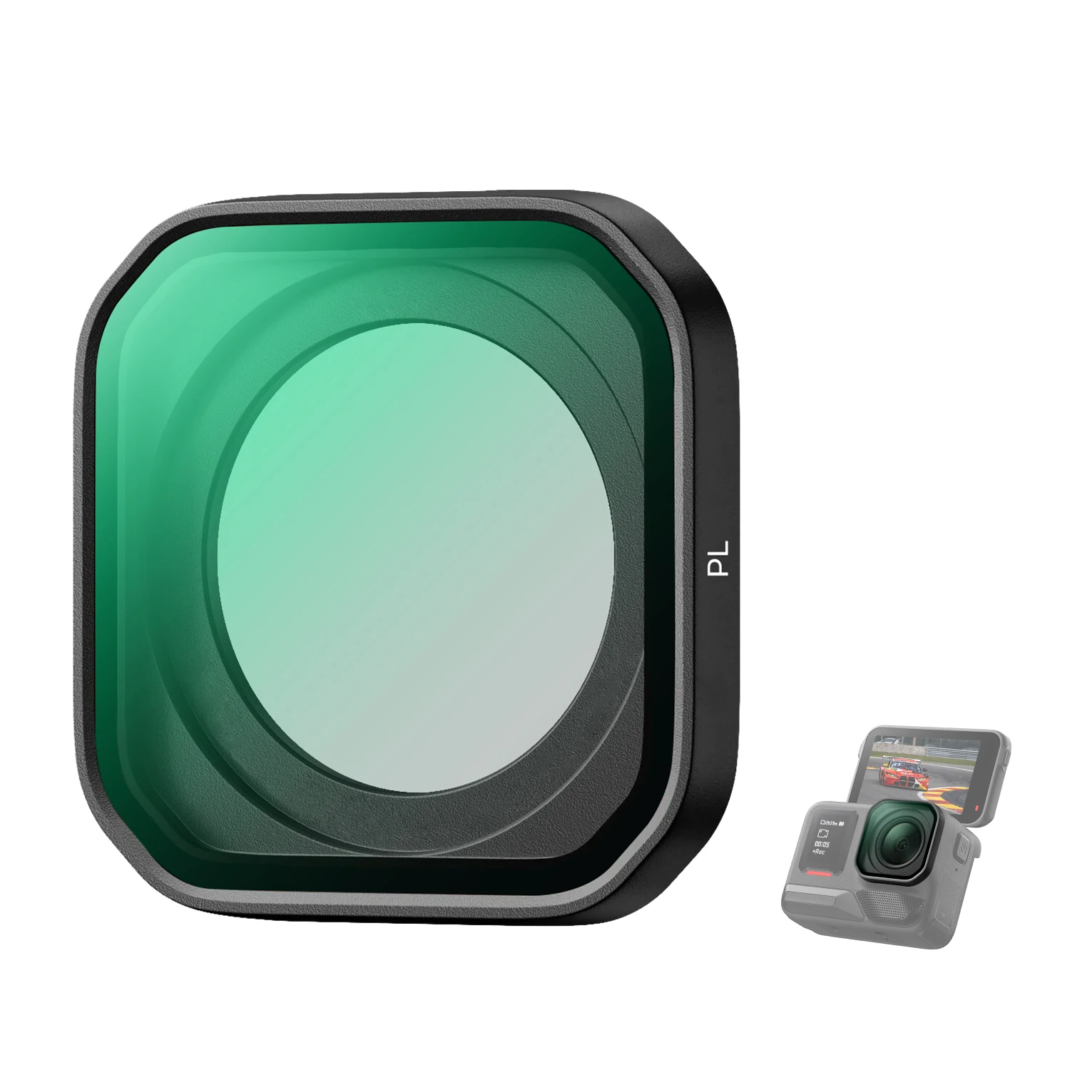 K&F CONCEPT Aufschraubbares Filter-Set Polarisator PL ND8 ND16 ND32 ND64 ND128 für Insta360 Ace Pro 2 Neutraldichte Mehrfach bes – Detail 11