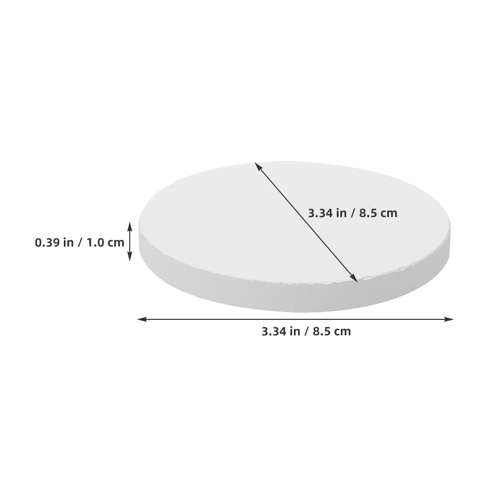 แผ่นรองเตาเผา 2 ชิ้น อลูมิเนียมออกไซด์ ไม่ติด ทนความร้อนสูง สำหรับเผาเซรามิก ขนาด 8.5 ซม. อุปกรณ์งานฝีมือเซรามิก ทนความร้อน