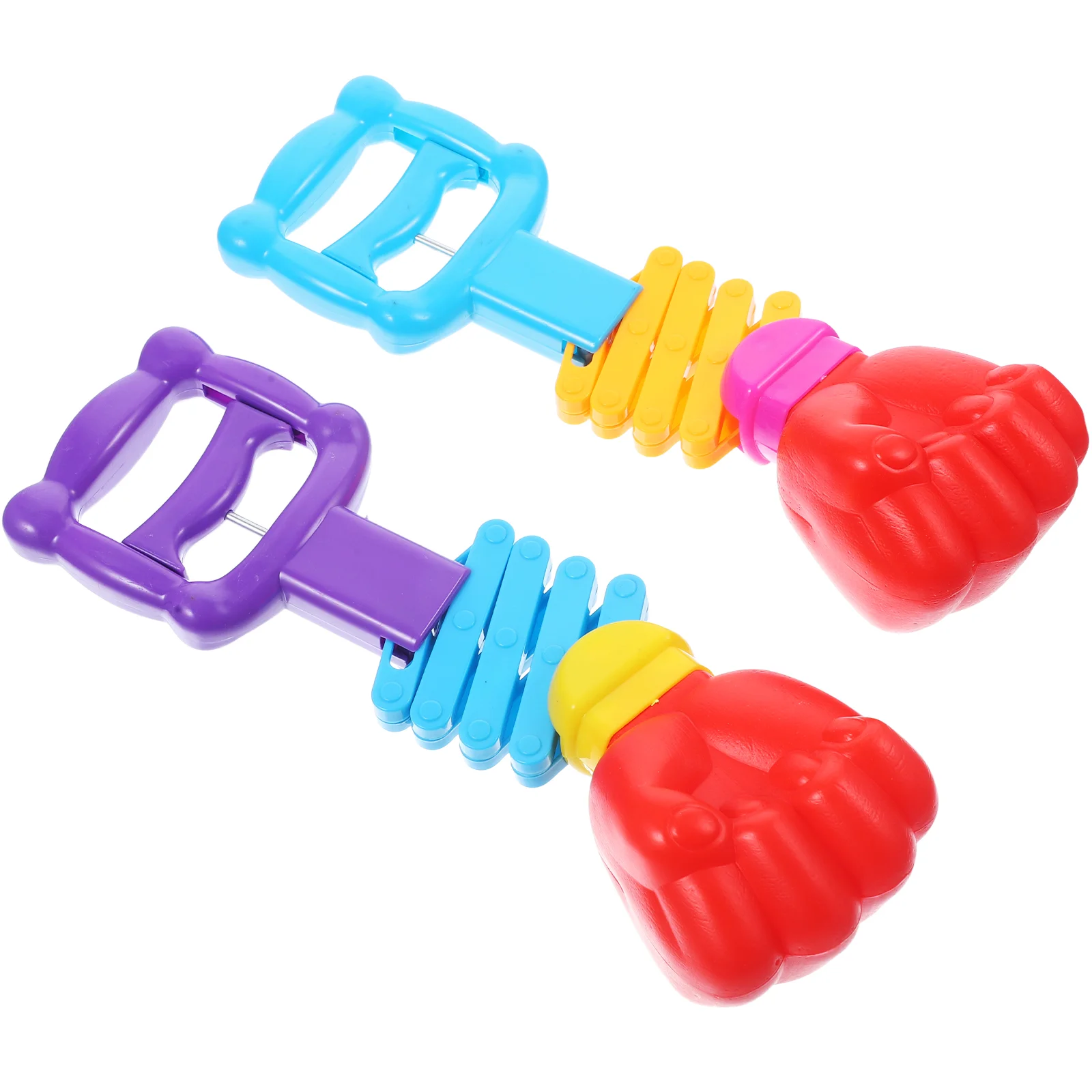 

2 Pcs Toys for Toddler Retractable Fist Cartoon Fists Kids Claw Grabber Shootings