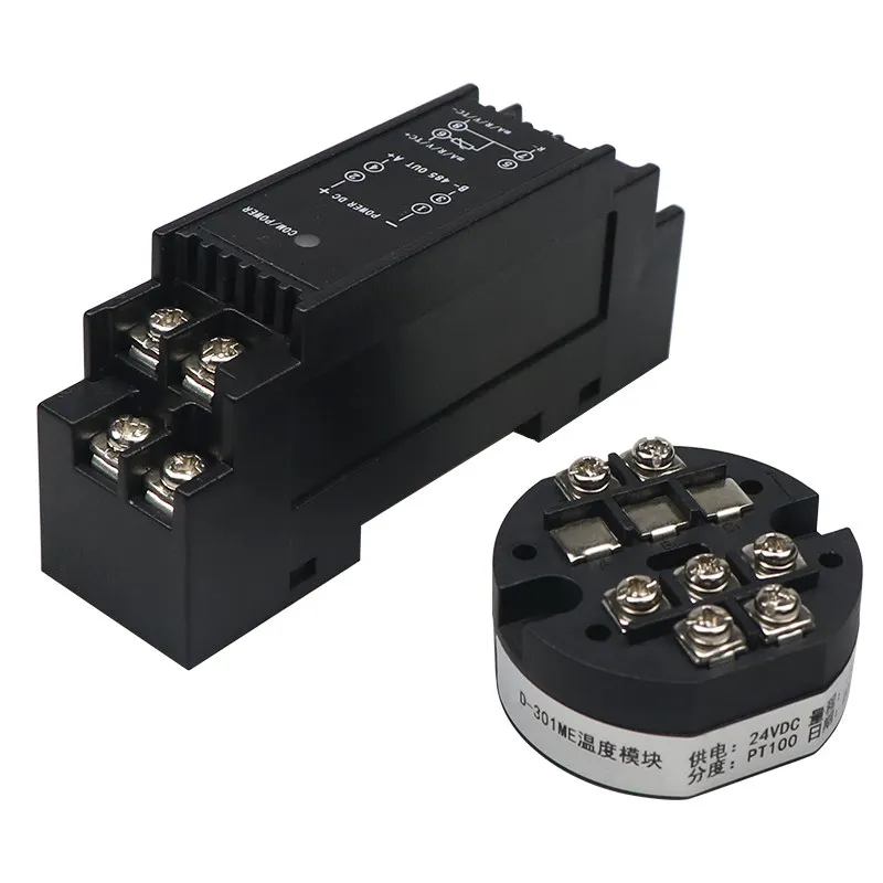 RS485 communication rail temperature transmitter PT100pt1000 thermal resistance/even voltage acquisition module Jiamin
