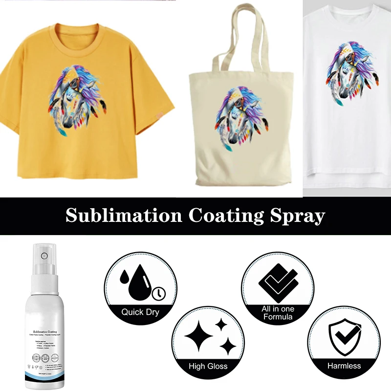 Sublimation Coating Spray Suitable For transfer printing Cotton Materials Such as Clothes All Fabric Quick-drying Spray