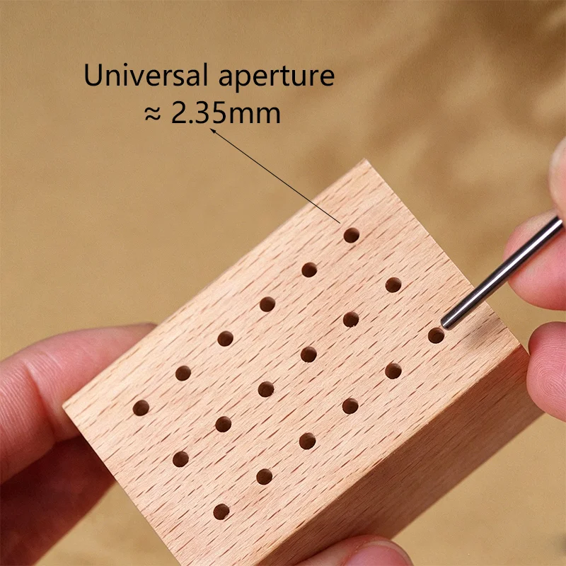 18 Holes Wood Drill Bit Storage Box Nail Milling Cutter Holder 2.35mm Shank Display Stand Nail Polish Head Display Rack