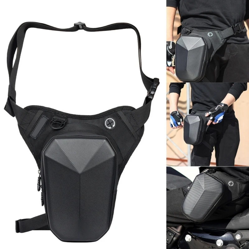 Motorcycle Waterproof Thigh Pouch Drop Leg Bag Large Capacity Waist Pack Adjustable Belt Hip Bag with Multiple Pockets Daily Use