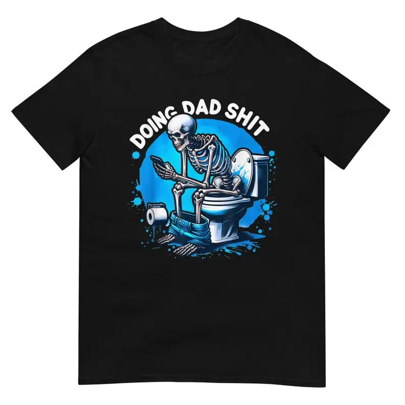 

Doing Dad Shirt Adult Regular Fit O-Necked Tees Cotton Men's Printed Tops