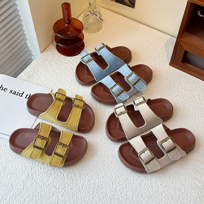 

Childrens Cork Sandals 2026 Summer Korean Style Outfit Fashion Oft Sole Skin Friendly Easy Wear Simple Pretty Nice Looking