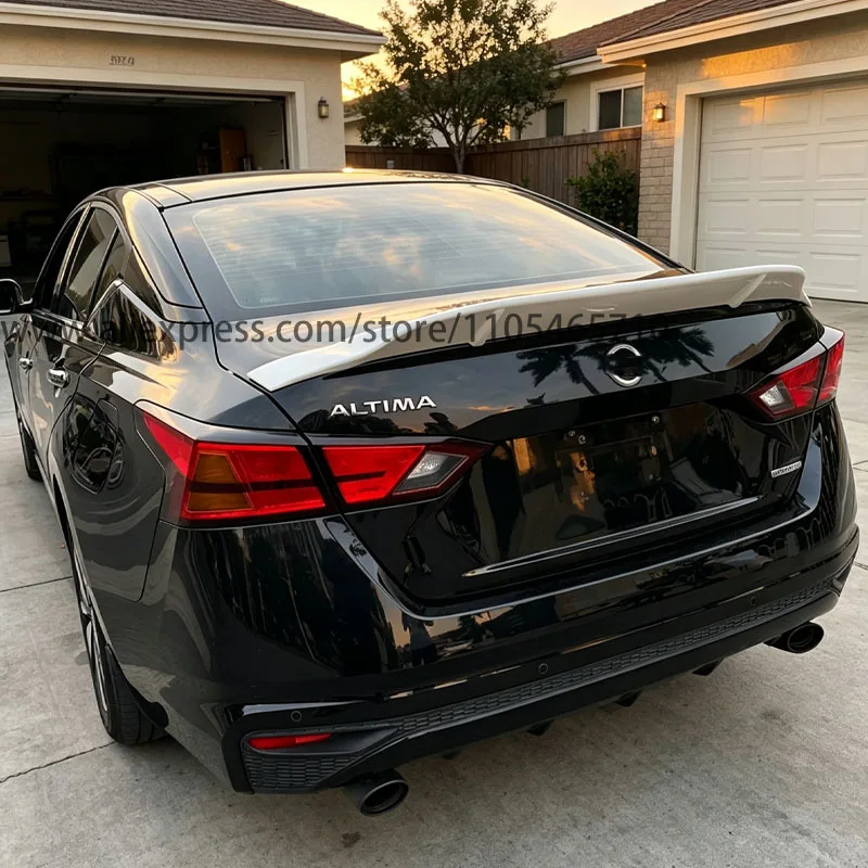 For Nissan Altima 2019-2025 7th Gen R Style Gloss Painted Rear Trunk Spoiler Drill-Free Exterior Mod Accessories