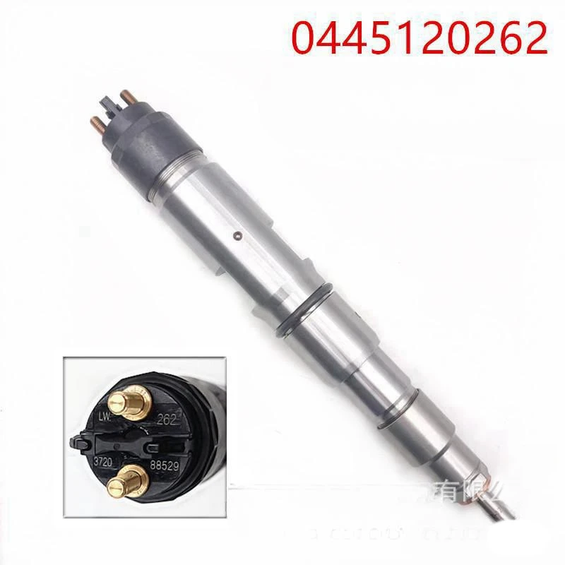 Fuel Injector 0445120262 for Cum-mins QSB5.9 Bo-sch Xi-chai CRSN2-BL_6Cyl_6DM2_EU4