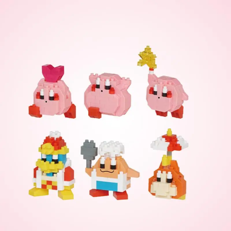 

Оригинальные конструкторы Nanoblock Kirby: серия микро-блоков, милые фигурки, сборные модели, коллекционные пазлы, игрушки-подарки для фанатов