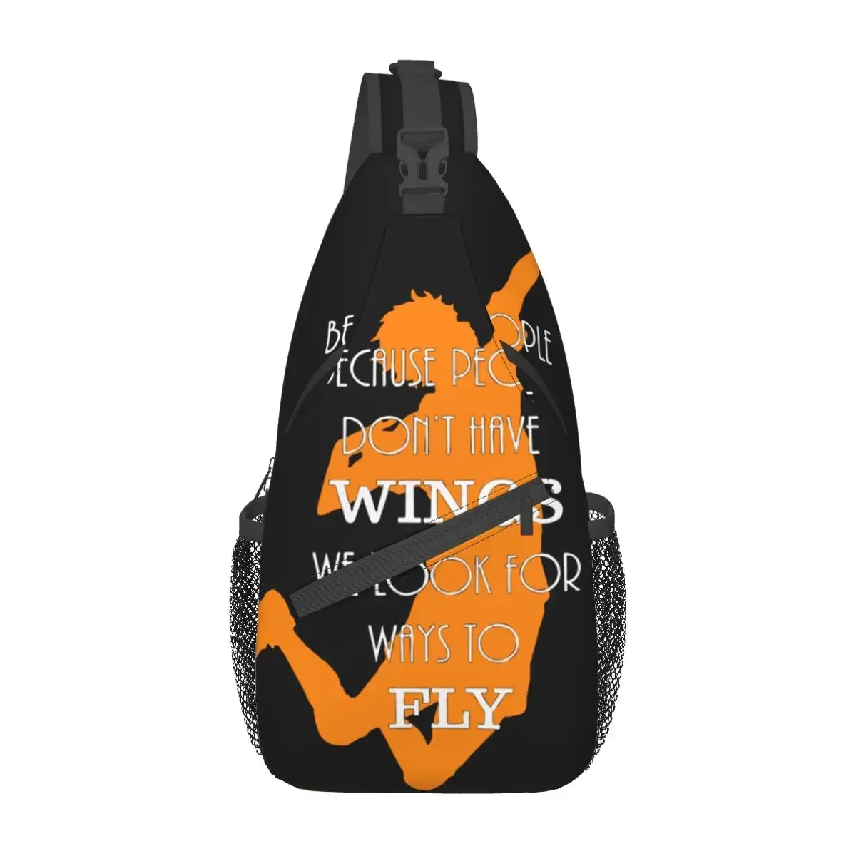 Haikyuu Wings Anine Small Sling Bags Chest Crossbody Shoulder Sling Backpack Travel Hiking Daypacks fly japan cartoon Print Pack