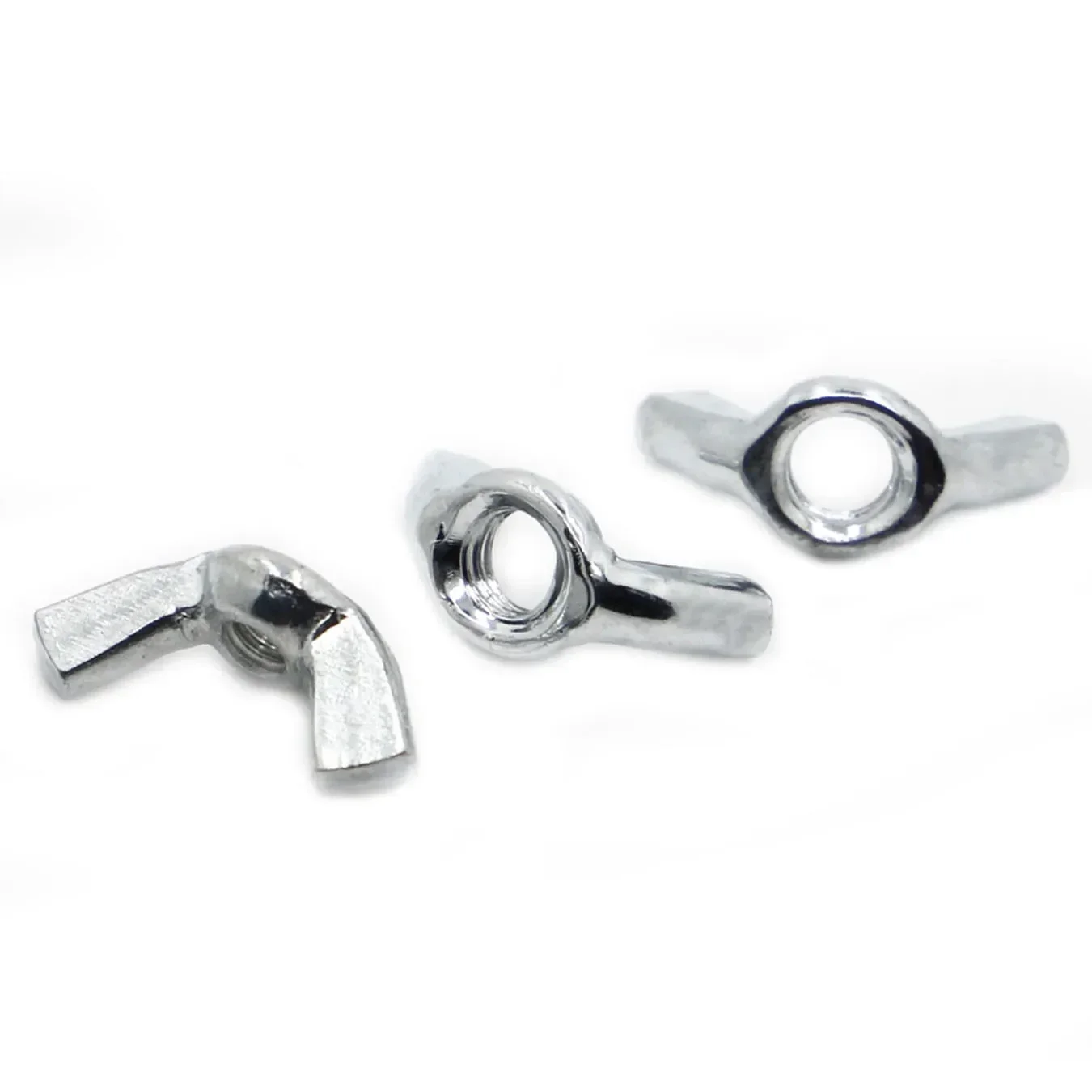 5/10pcs DIN315 Zinc Plated Steel Wing Nuts Hand Tighten Nut Butterfly Nut Ingot Size:M3 M4 M5 M6 M8 M10