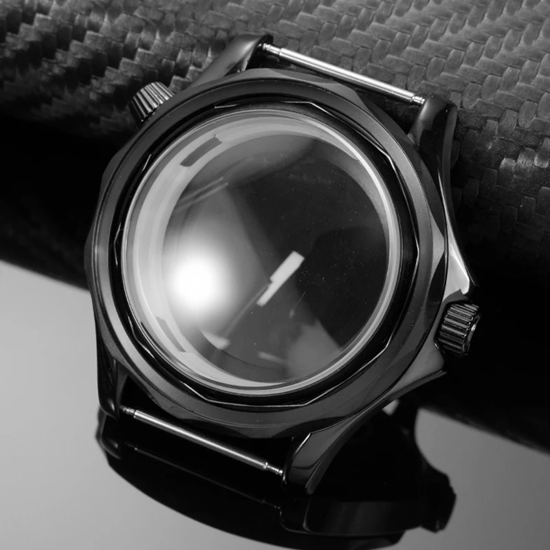 حافظة ساعة ذاتية الصنع لسلسلة أوميغا سيماستر حافظة من الفولاذ المقاوم للصدأ مخصصة لملحقات علبة الساعة المصنوعة من الفولاذ المقاوم للصدأ لحركة NH35/36 #6