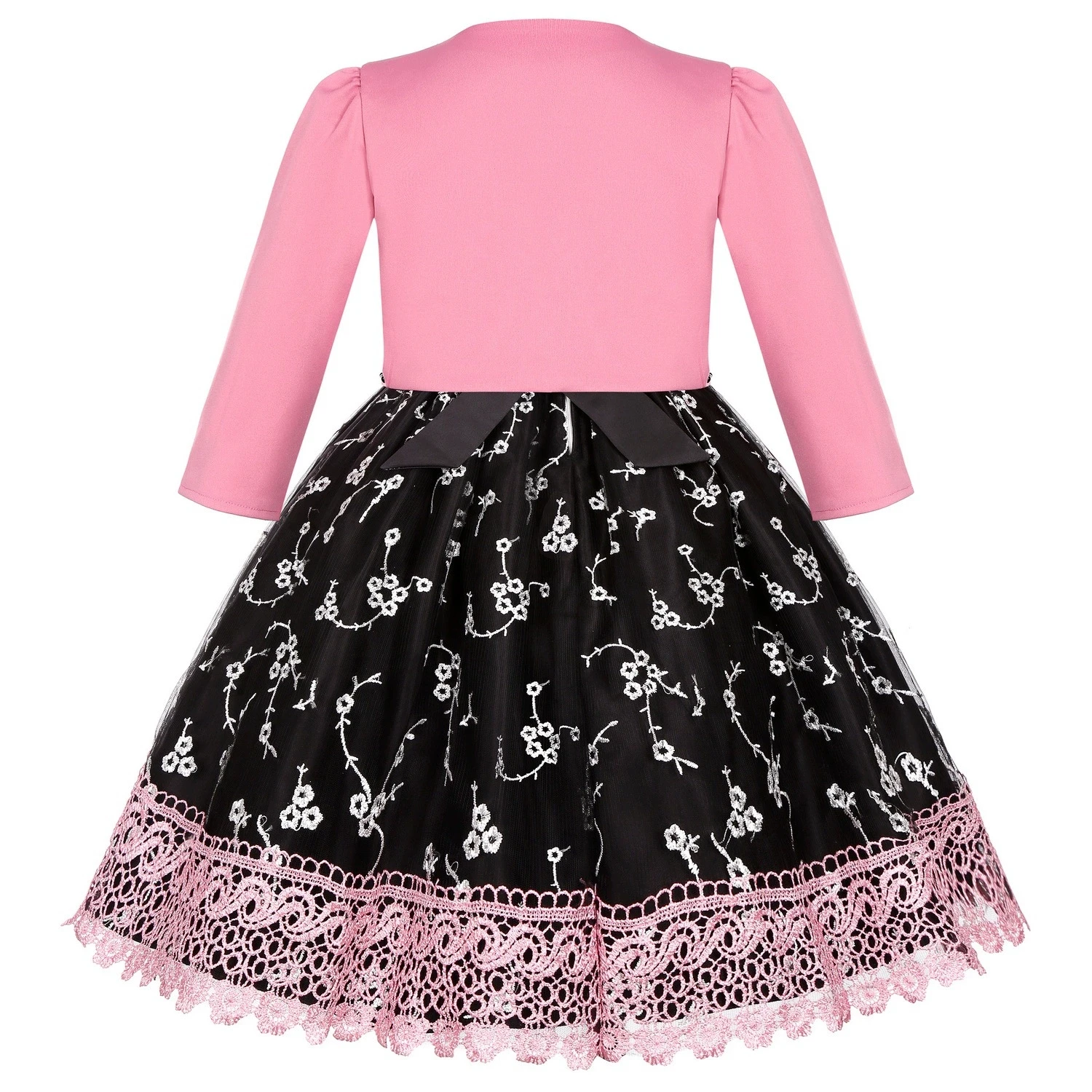 5-14 Years Girls Dress Summer Sleeveless Princess Dress + Long Sleeves Jacket 2Pcs Piano Performance Gown Teenagers Kids Clothes