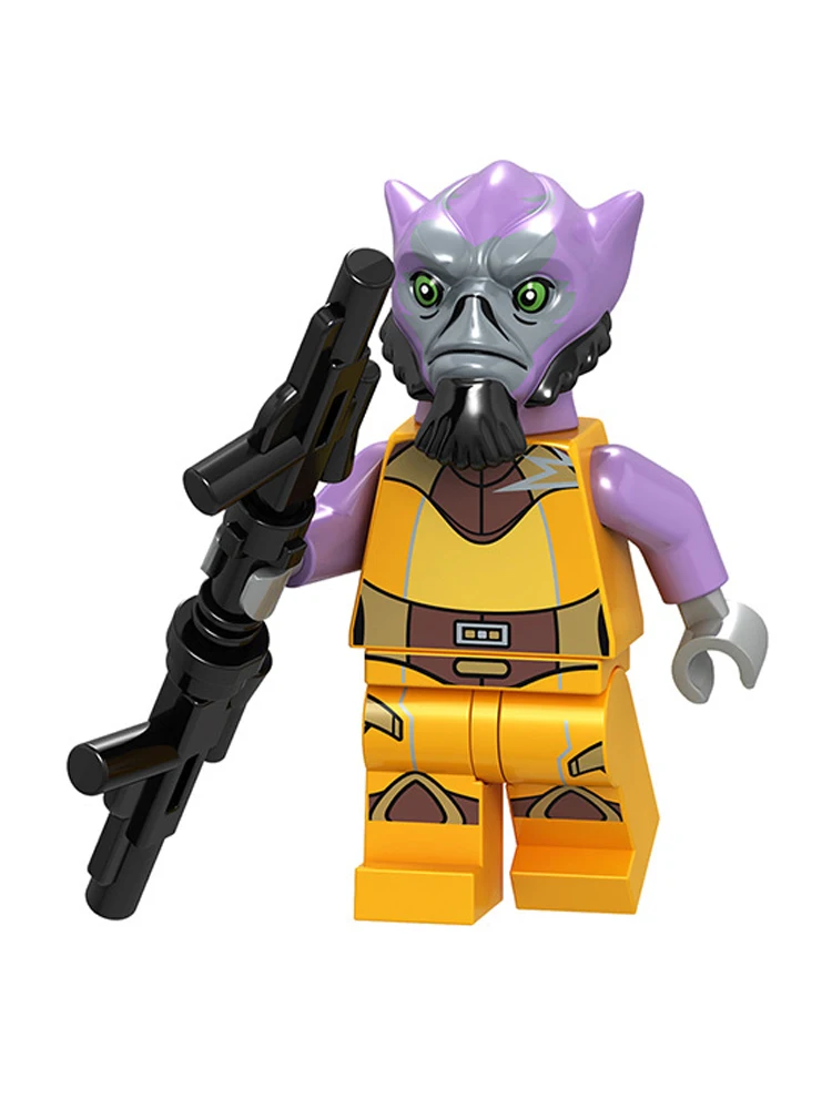 Bounty Hunter Zeb Orrelios Bossk Zuckuss blocs de construction M-OC chasseur droïde briques Din Djarin 4-LOM figurines enfants jouet