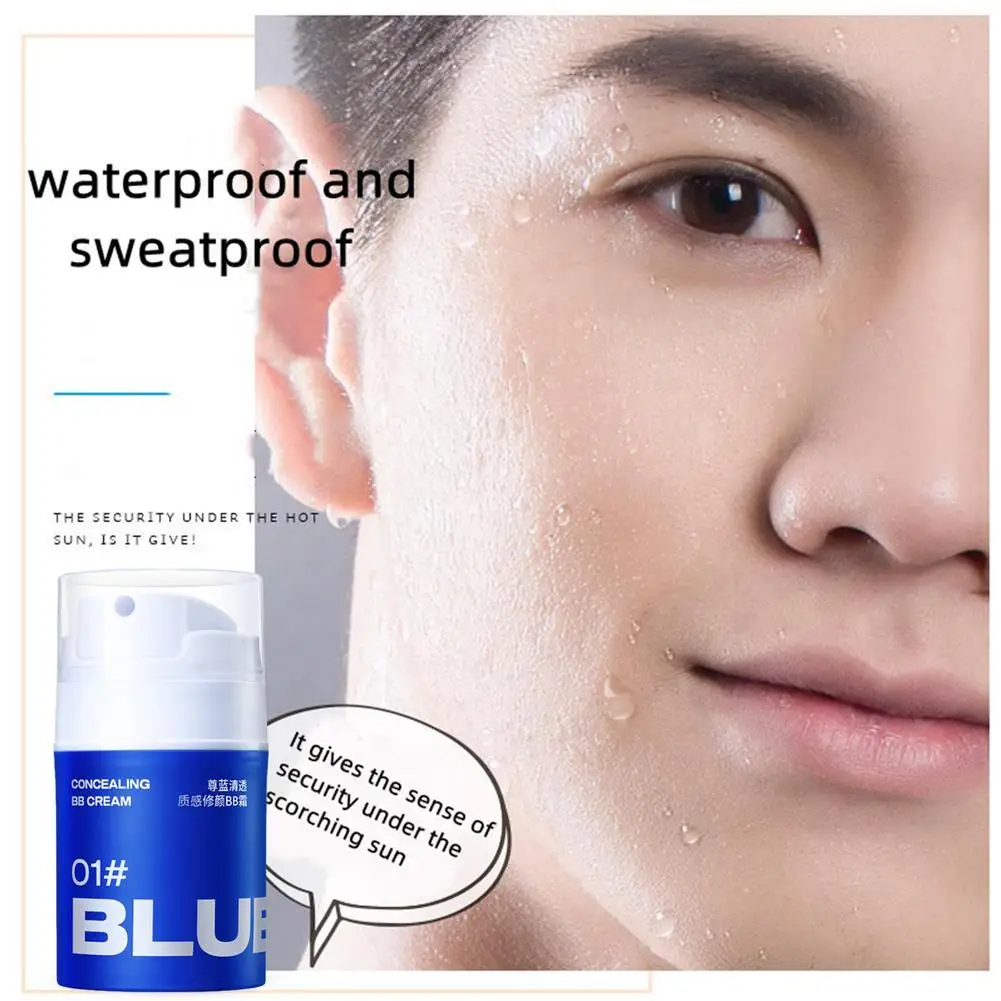 50g Men BB Cream Revitalising Nourishing Concealer Long Tools Lasting Makeup Foundation Waterpro Facial Cream Brightening P1E6