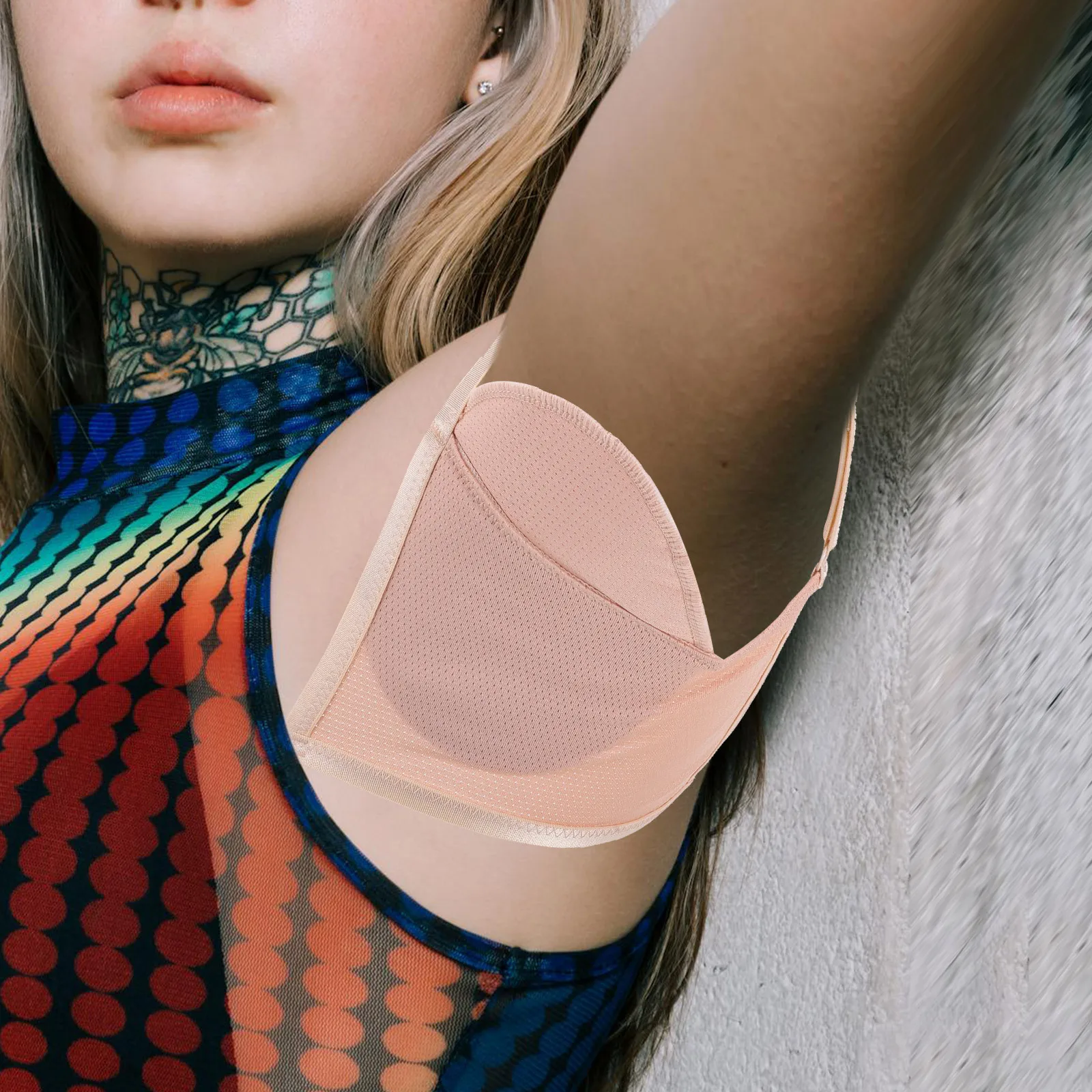 

1Pair Absorbent Underarm Pad Breathable Lightweight Sweat Protector Women Girls Daily Wear Washable Sweat Proof Pad