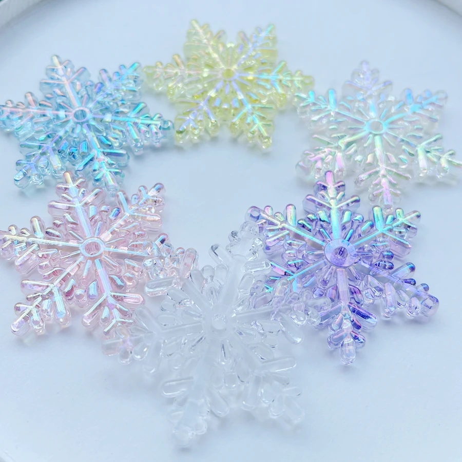 New super bright 54*48mm ice crystal rhinestone diy home party decoration pendant jewelry Rhinestone stereo snowflake 2pcs/lot