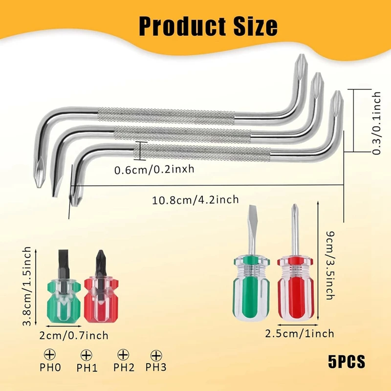오프셋 스크루 드라이버 세트, 직각 스크루 드라이버, 슬롯 스크루 드라이버, Z 타입 스크루 드라이버, 7 개