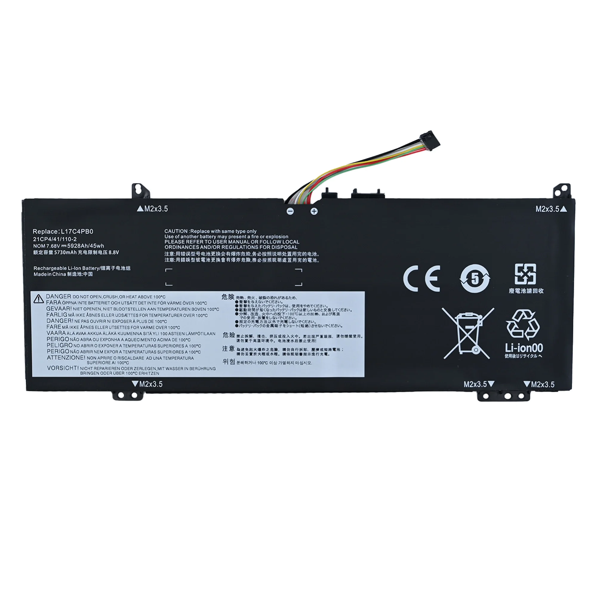 L17C4PB0 Laptop Battery For Lenovo Xiaoxin Air 14ARR 15ARR Ideapad 530S 14IKB 15IKB Yoga 530 Flex 6 L17M4PB0 L17C4PB2