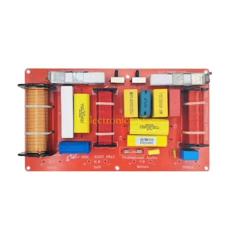B03C Speaker Frequency Divider Board Treble Altos Bass 3 Way High Power Sound Crossovers Filter Frequency Distributor Module