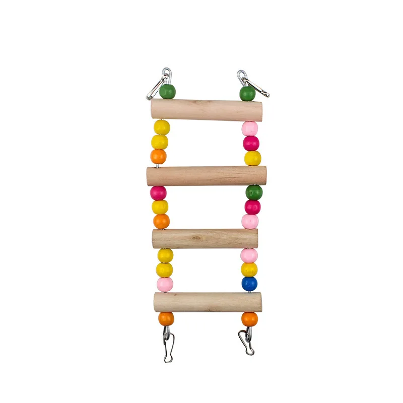 Bird Parrot Toys Wooden Parrots Suspension Bridge Swing Toys Parrots Training Climbing Ladder Play Toy Pet Bird Supplies